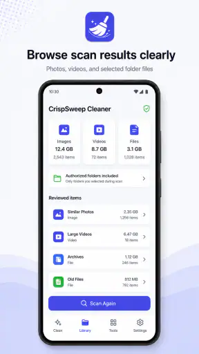 CrispSweep Cleaner screenshot