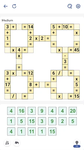 Crossmath - Math Puzzle Games screenshot