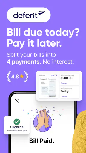 Deferit: Split Bills, Pay in 4 screenshot