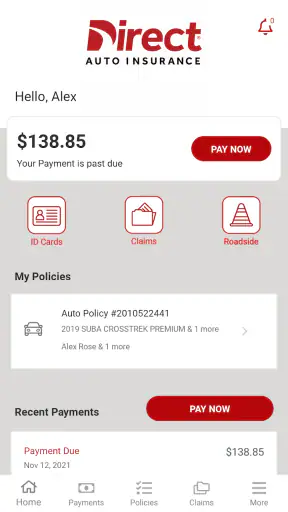 Direct Auto Insurance screenshot