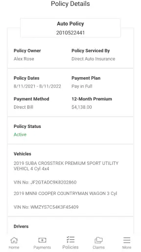 Direct Auto Insurance screenshot