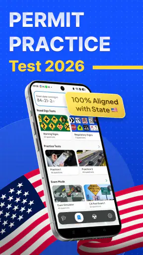 DMV Permit Practice Test 2026 screenshot