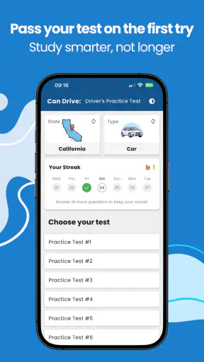 Driver's License Practice Test screenshot
