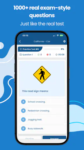 Driver's License Practice Test screenshot