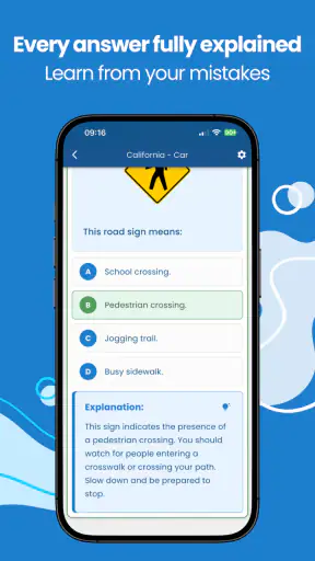 Driver's License Practice Test screenshot