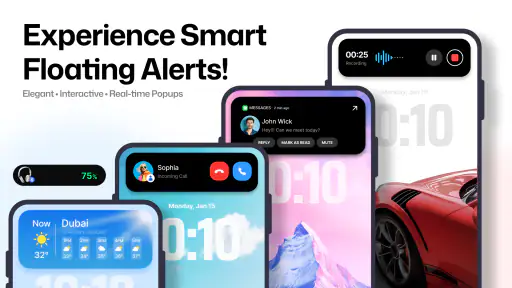 Dynamic Notch Notification Bar screenshot
