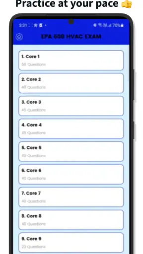 EPA 608 Practice Test screenshot