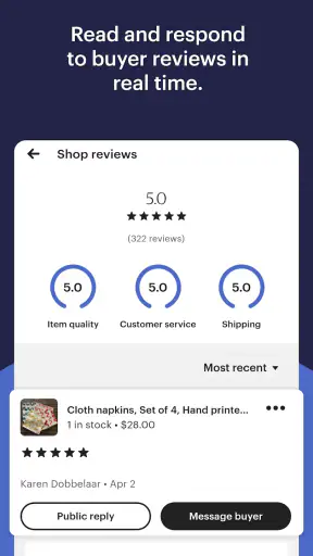 Etsy Seller: Manage Your Shop screenshot