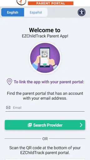 EZChildTrack Parent Portal screenshot