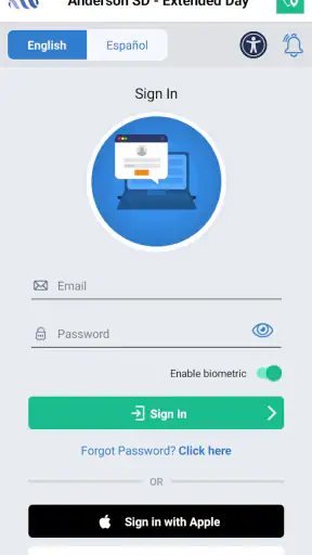 EZChildTrack Parent Portal screenshot