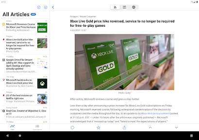 Fluent Reader Lite - RSS Clien screenshot