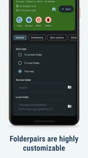 FolderSync Pro screenshot