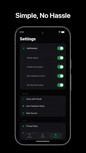 FreeClaim: Class Action Money screenshot