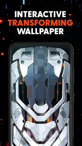 Futuristic 3D Tech Wallpaper screenshot