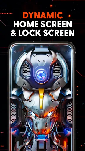 Futuristic 3D Tech Wallpaper screenshot