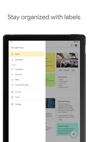 Google Keep - Notes and lists screenshot