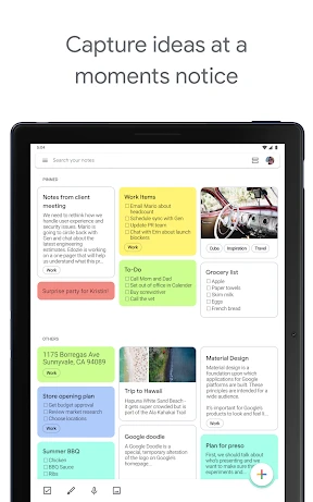 Google Keep - Notes and lists screenshot