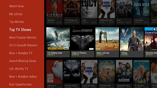 Google TV screenshot