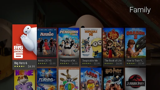 Google TV screenshot