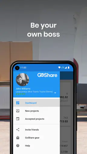 GoShare: Drive, Deliver, Earn screenshot
