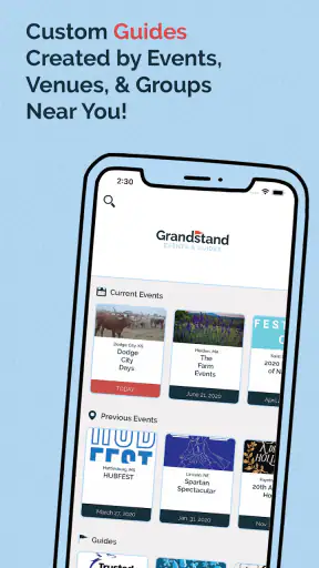 Grandstand - Events & Guides screenshot