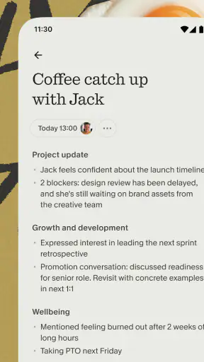 Granola - AI Meeting Notes screenshot
