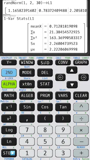 Graphing calculator plus 84 83 screenshot