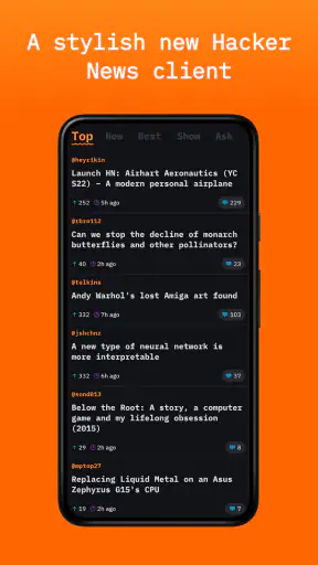 Hacker News screenshot