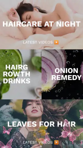 Haircare app for women screenshot