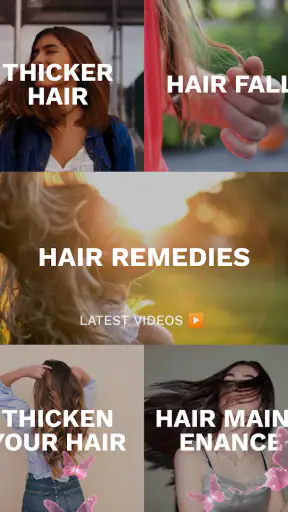 Haircare app for women screenshot