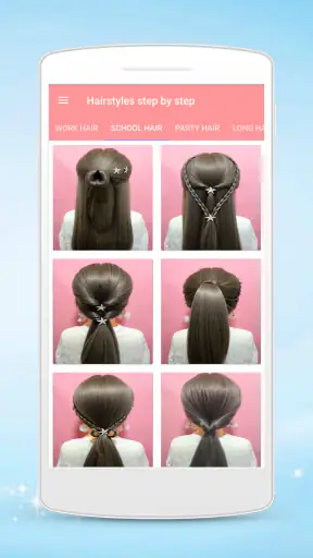 Hairstyles step by step screenshot