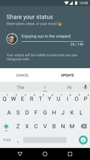 Hangouts screenshot