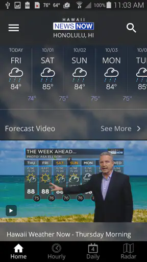Hawaii News Now Weather screenshot