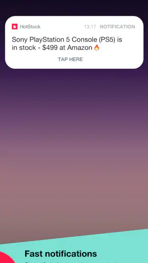 HotStock - in-stock alerts screenshot