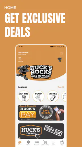 Huck's Bucks Bigg Rewards screenshot