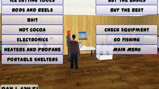 does the ice fishing game give you money
