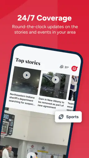 Indianapolis News from 13 WTHR screenshot
