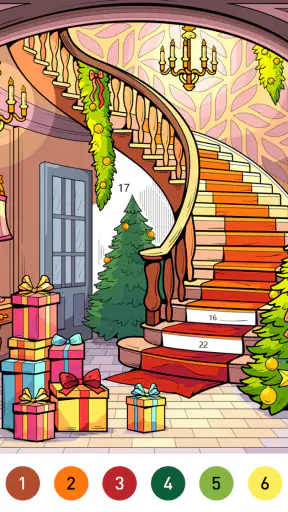 Interior Color by Number Book screenshot