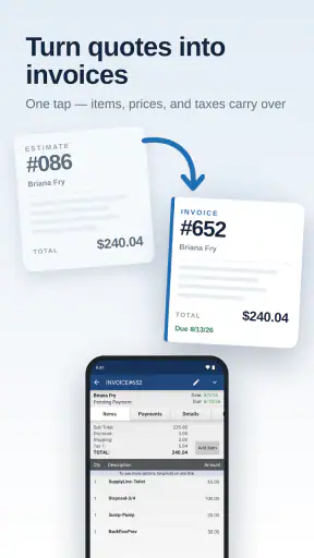 Invoice Maker - MobileBiz Pro screenshot