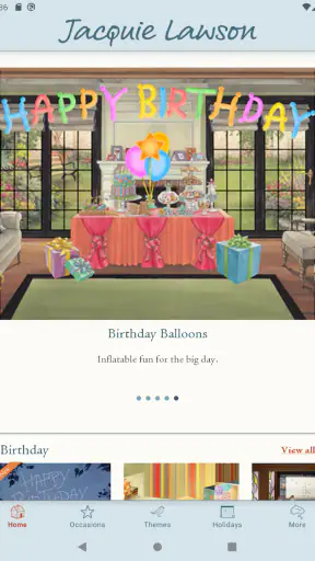 Jacquie Lawson Ecards screenshot