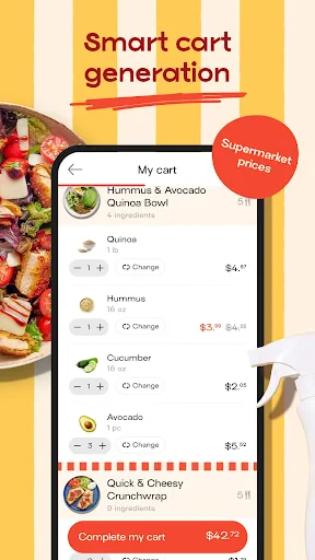 Jow - easy recipes & groceries screenshot