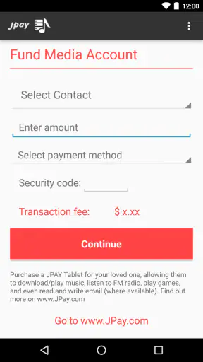 JPay screenshot