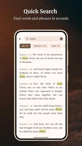 King James Bible (KJV) screenshot