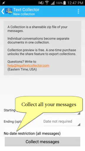 Legal Text Collector screenshot