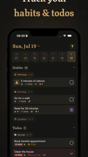 Levla: Habit Tracker RPG screenshot