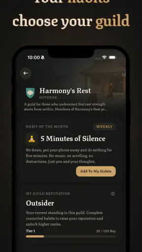 Levla: Habit Tracker RPG screenshot