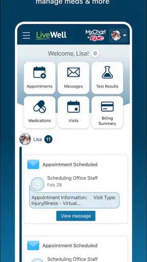 LiveWell with Advocate Aurora screenshot