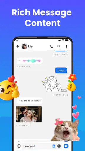 Messages: Text SMS Home App screenshot