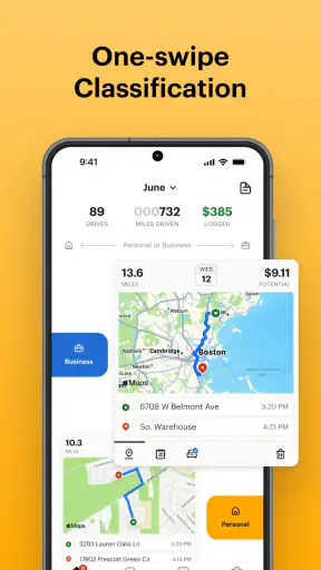 Download Mileage Tracker & Log - MileIQ - Appcracy