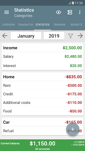 My Budget Book screenshot